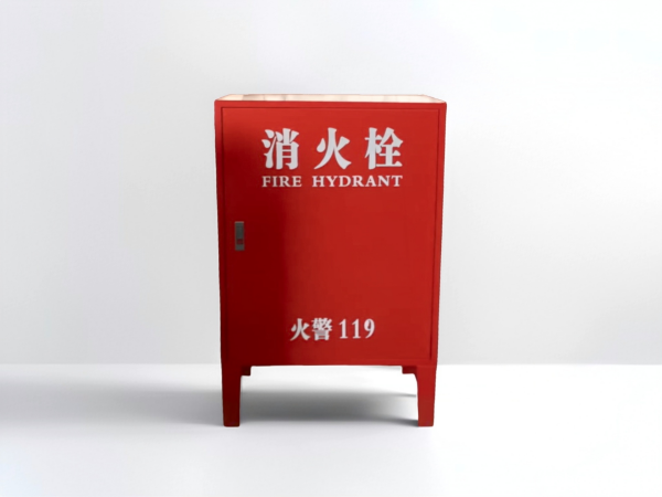 定制红色带腿不锈钢箱