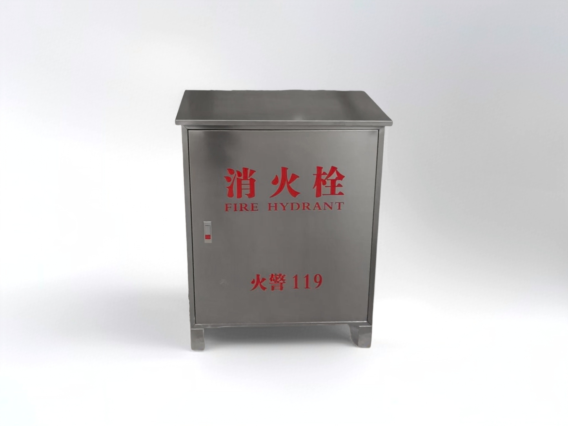 定制带腿带帽檐不锈钢箱_4